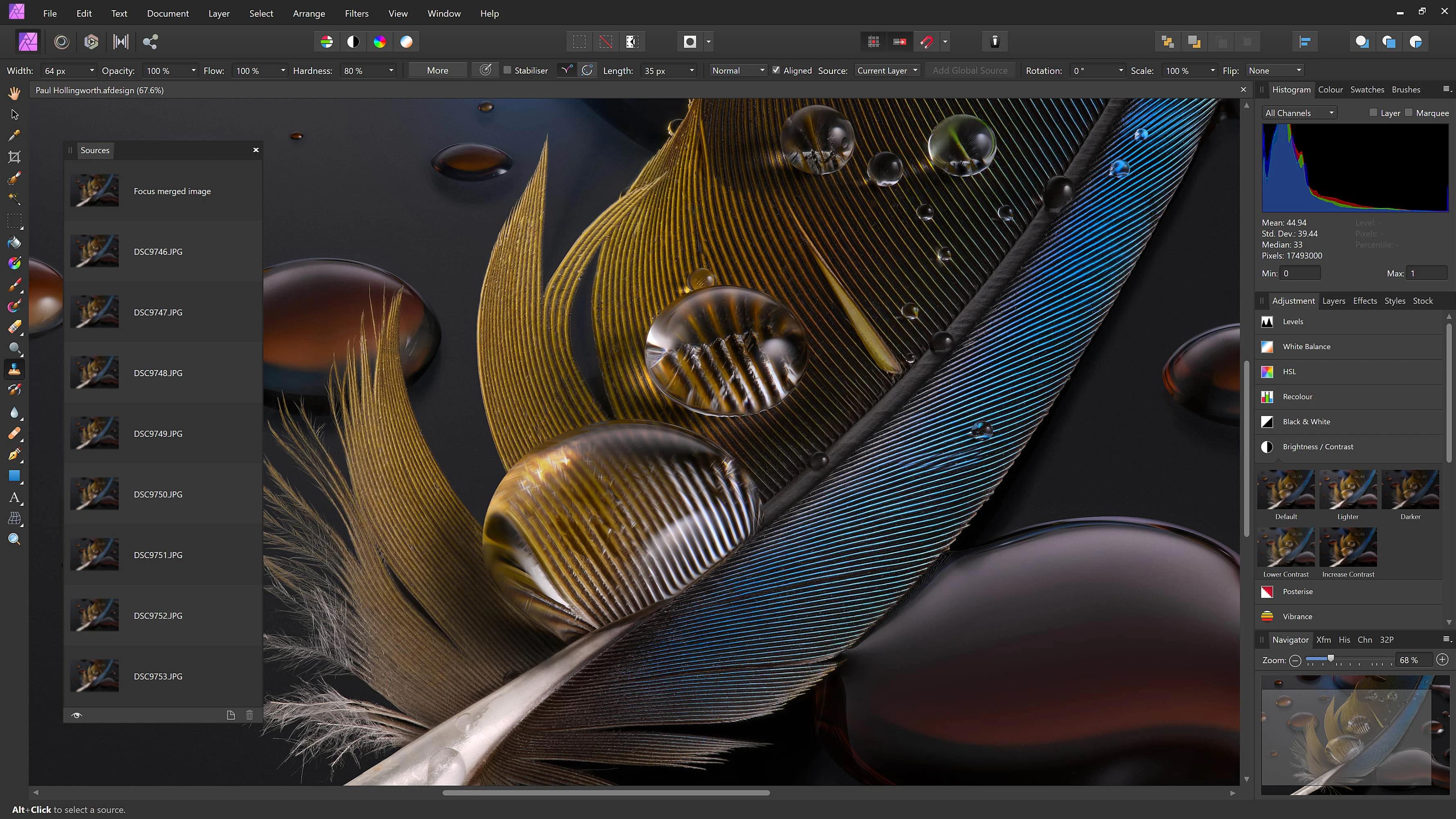 screenshot of Affinity Photo